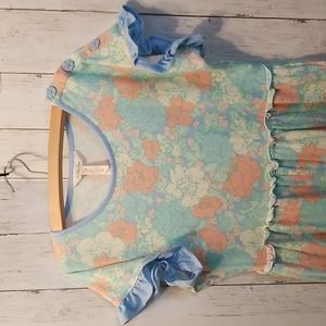 Matilda Jane Far Out Floral Cropped Romper EUC!